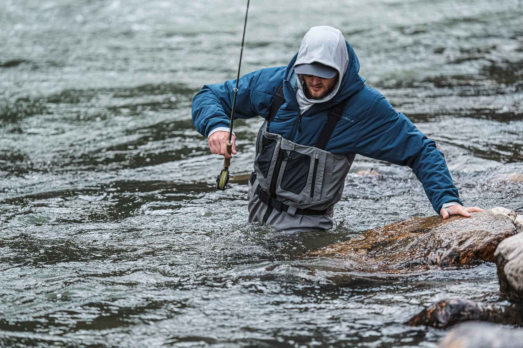 Super High Fishing Waders Half Water Pants Wear-resistant Long