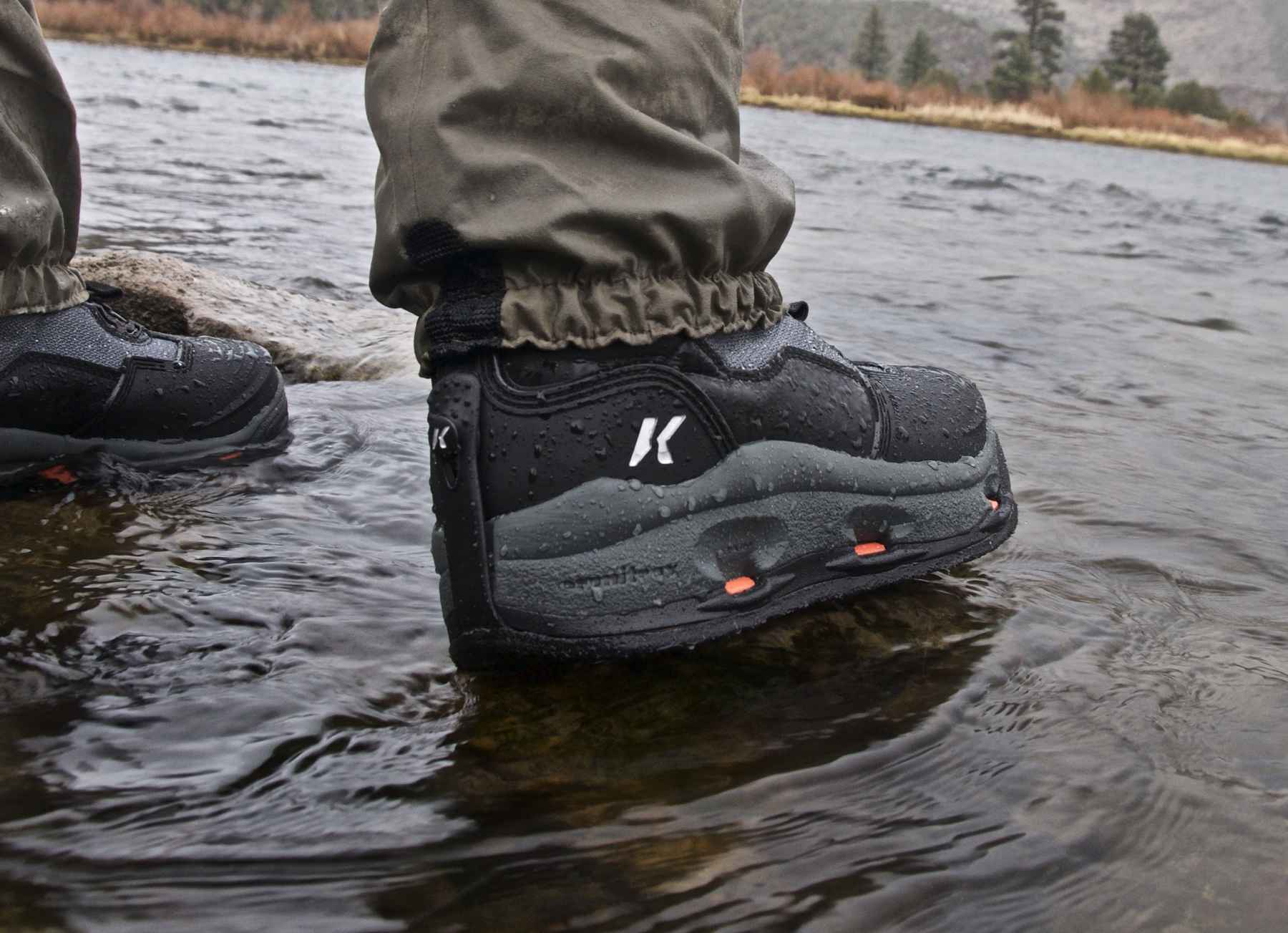 Korkers Darkhorse Wading Boots - 9 - Felt/Kling-On