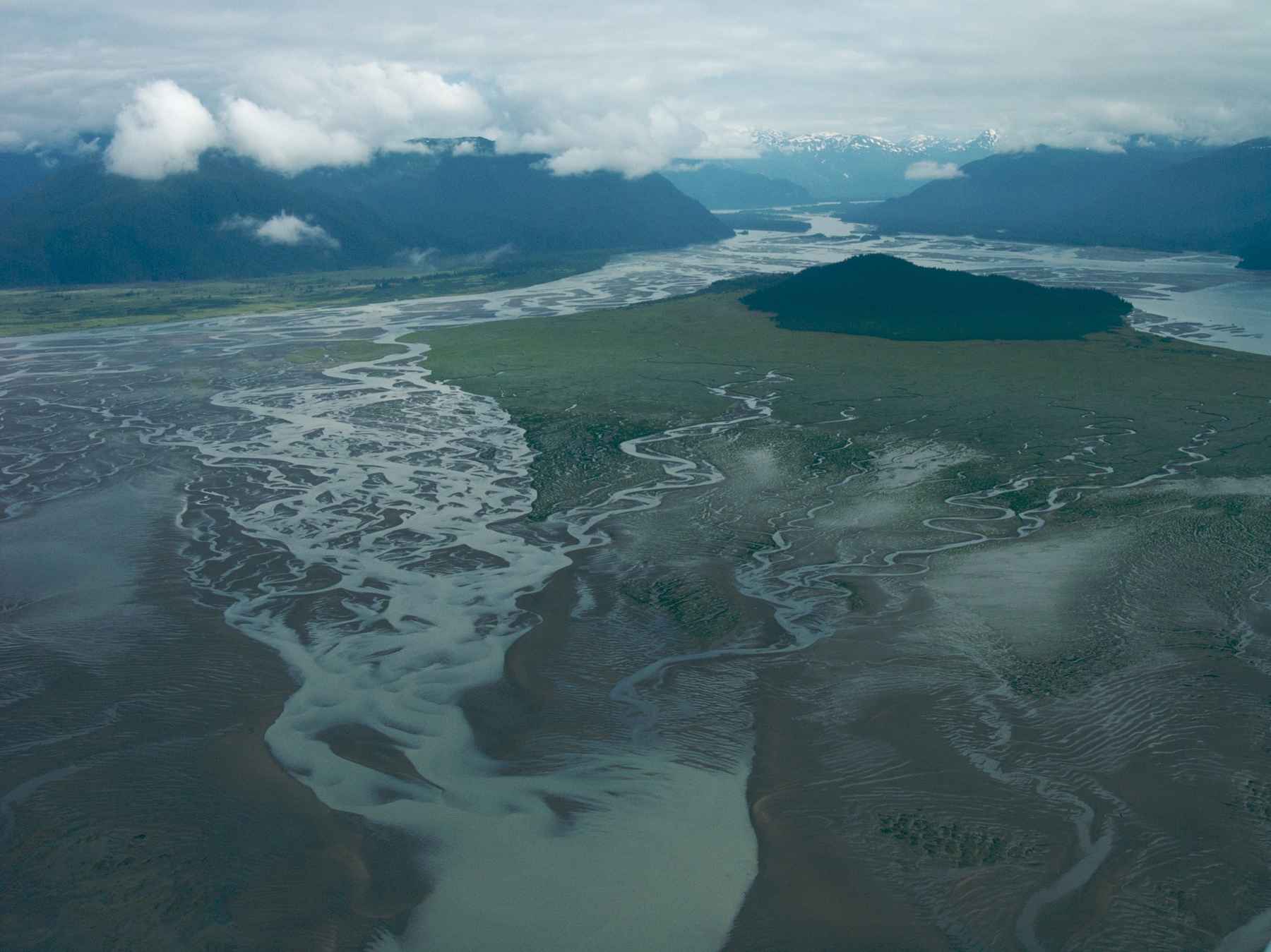 Sergief Island in the Stikine River delta (photo: Sam Beebe). Sergief Island in the Stikine River delta.