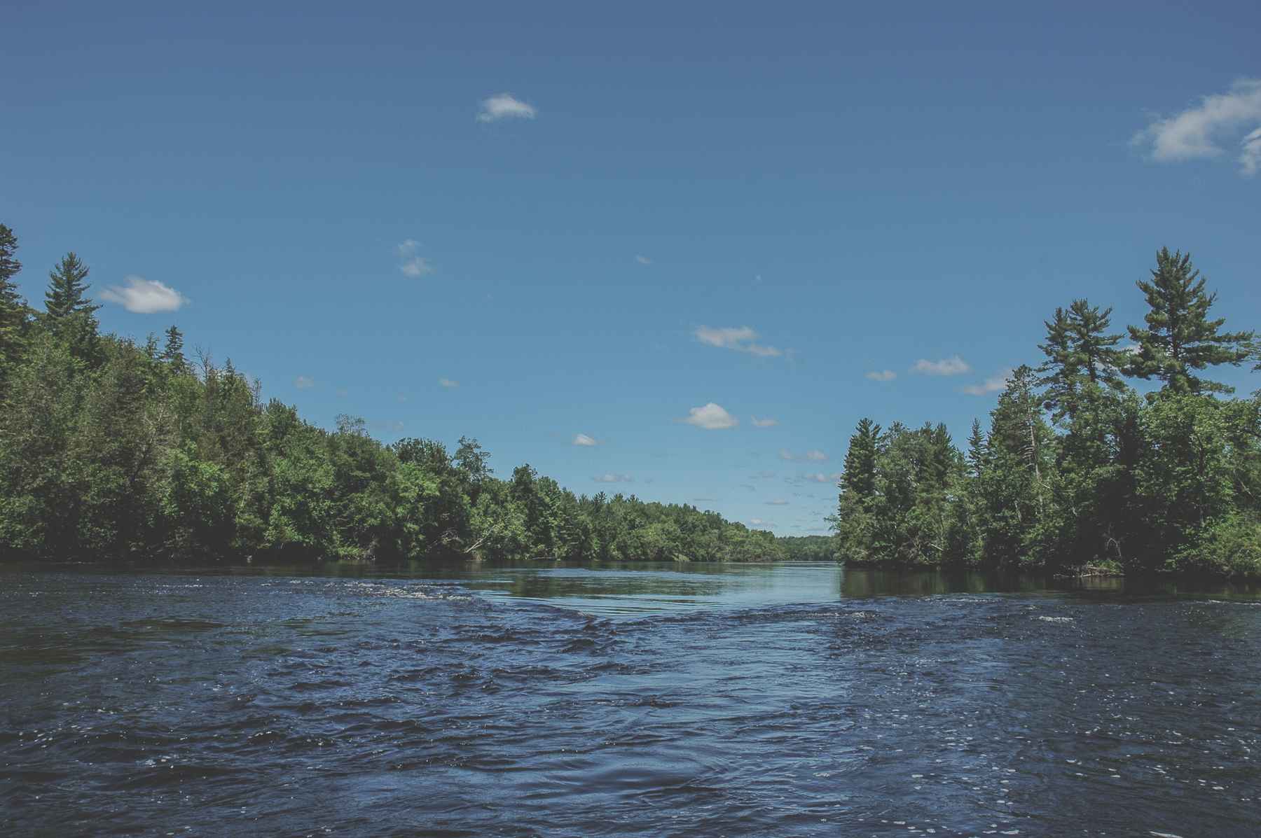 The Menominee River in Wisconsin (photo: Tom Davis). Menominee river