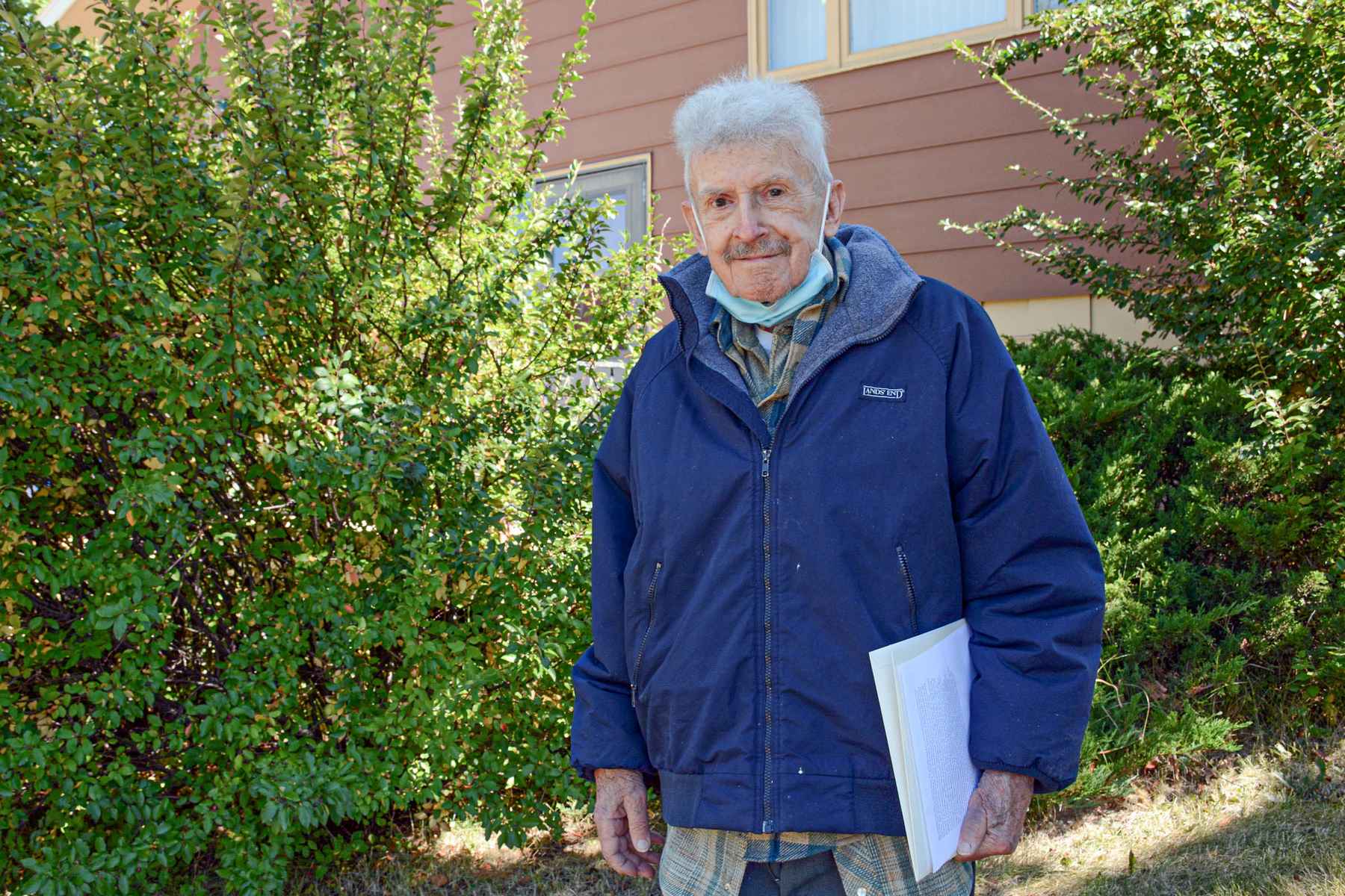 Joe Gutkoski holds a copy of his minimum in-stream flow bill joe gutkoski