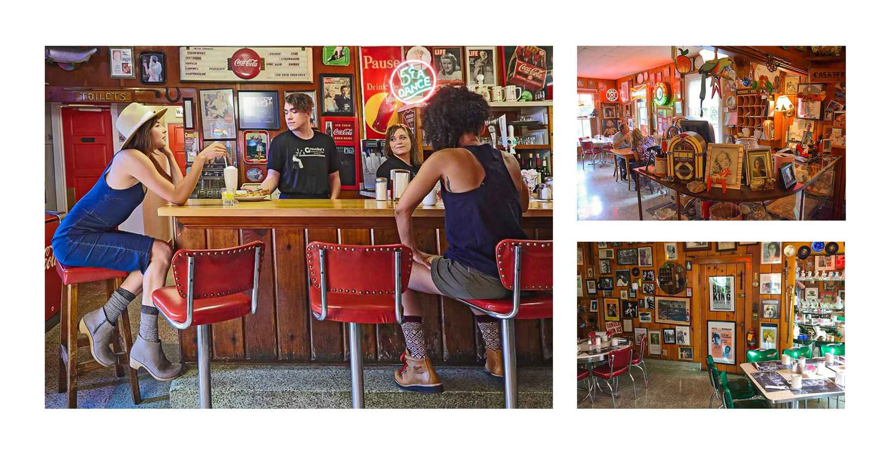 Scenes from inside Greunkes Inn in Bayfield, Wisconsin (photo: Greunkes Inn). Scenes from inside Greunkes Inn