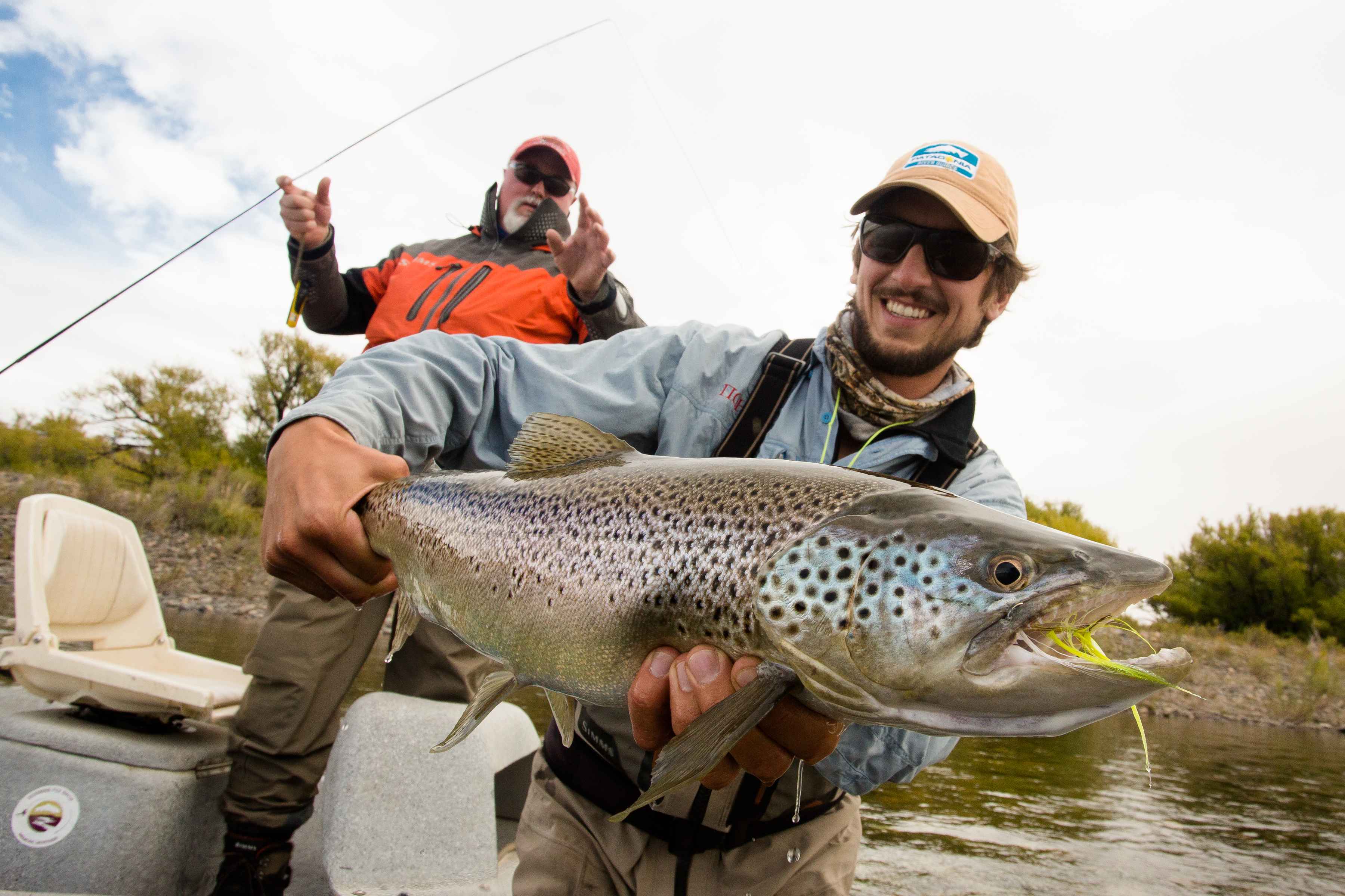 It was this big (photo: Chad Shmukler). Rio Limay Brown Trout - Patagonia, Argentina