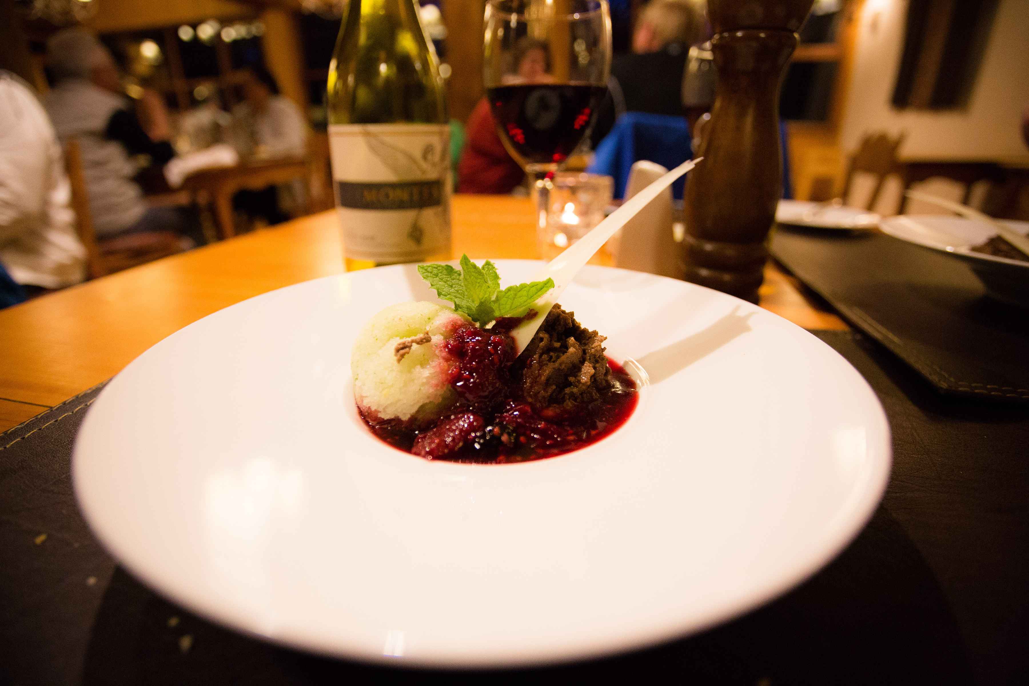 Dessert in the main lodge (photo: Chad Shmukler). dessert - yelcho en la patagonia