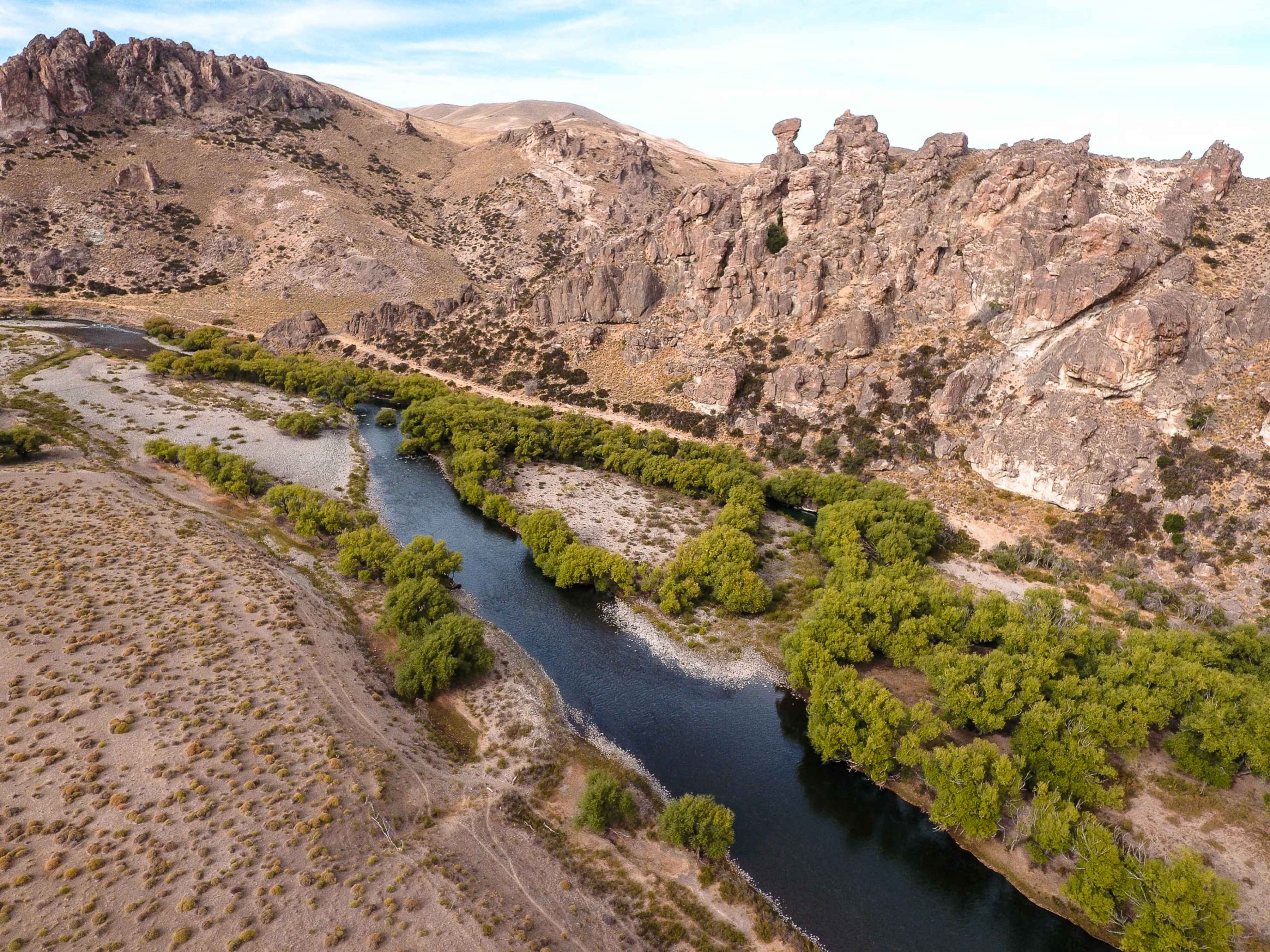 The steep canyon walls of the lower Malleo (photo: Chad Shmukler). Lower Malleo River - Patagonia