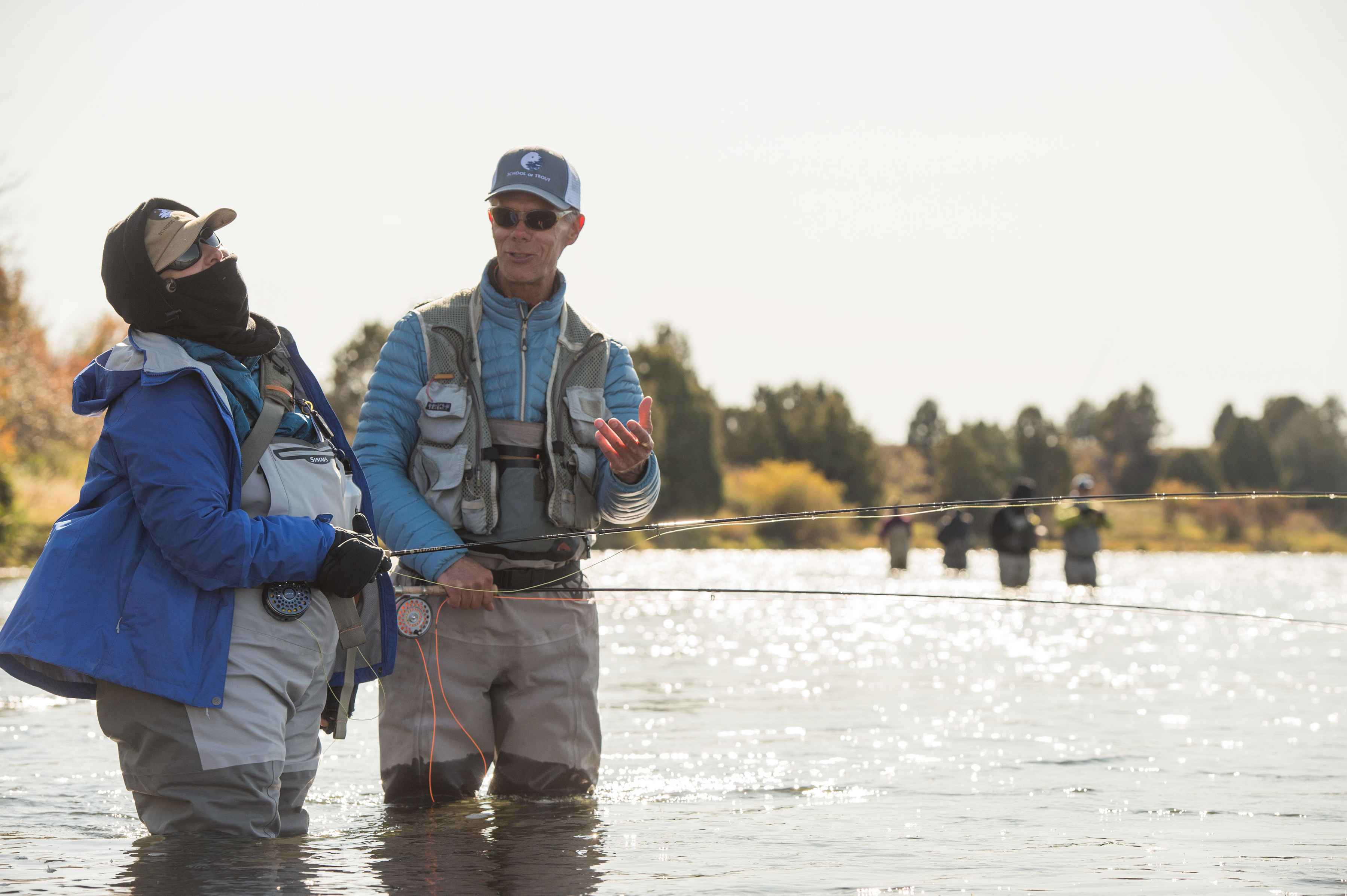 John Juracek teaching casting at The School of Trout john juracek casting instructor