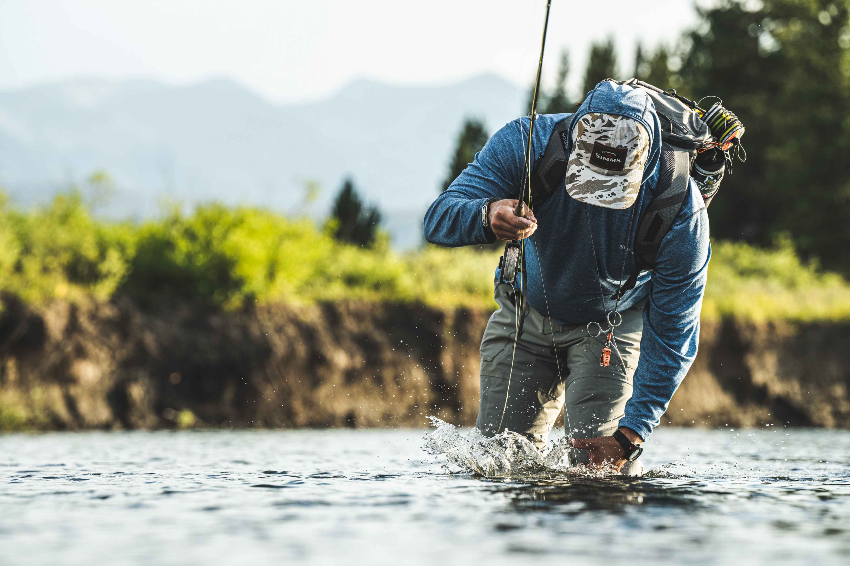 Photo: Darcy Bacha. simms freestone wading pants