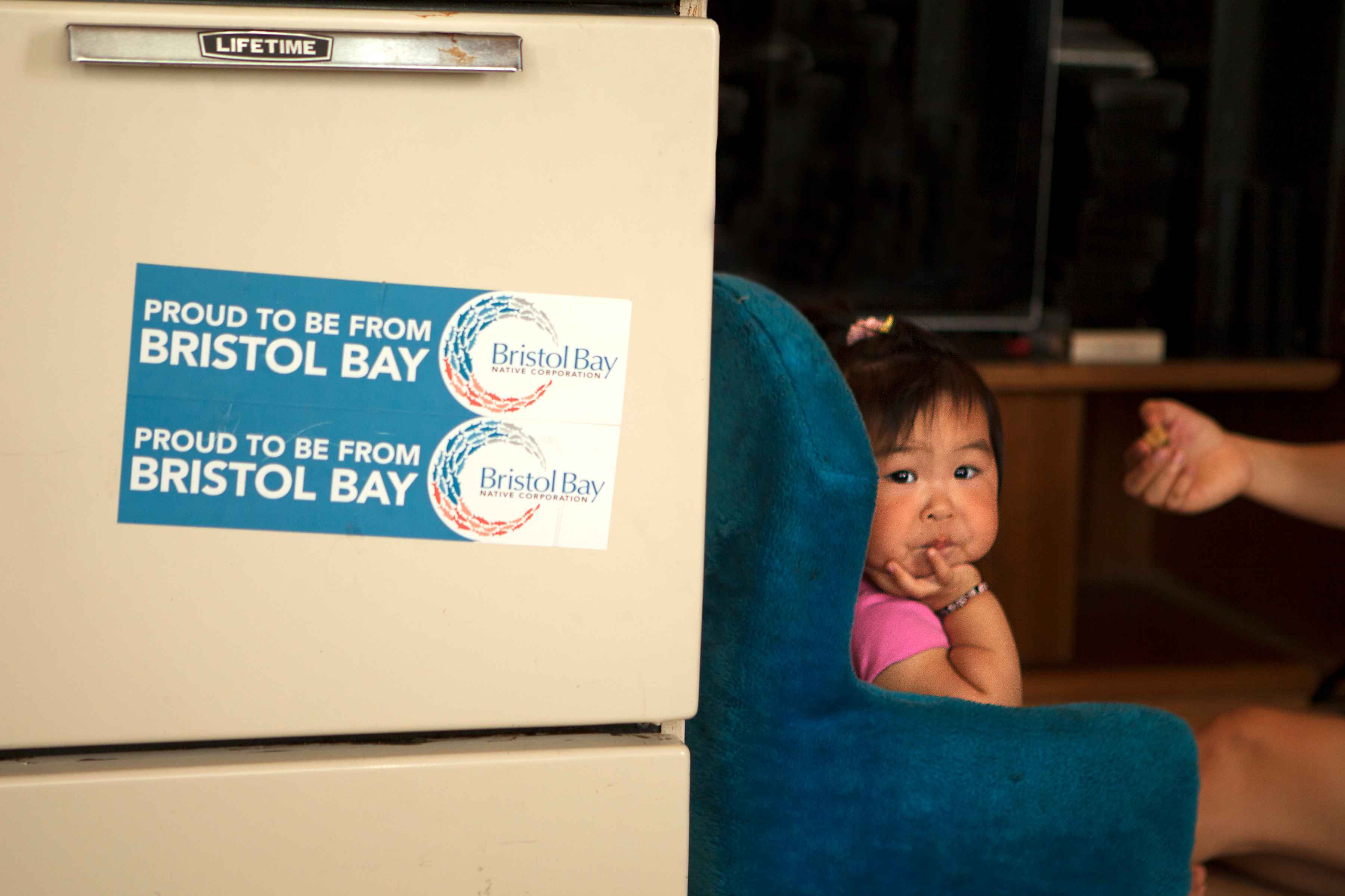 A young child from a Yupik subsistence villages, one of Alaska's native cultures fighting to stop Pebble Mine (photo: Pat Clayton / FishEyeGuy Photography). yupik child