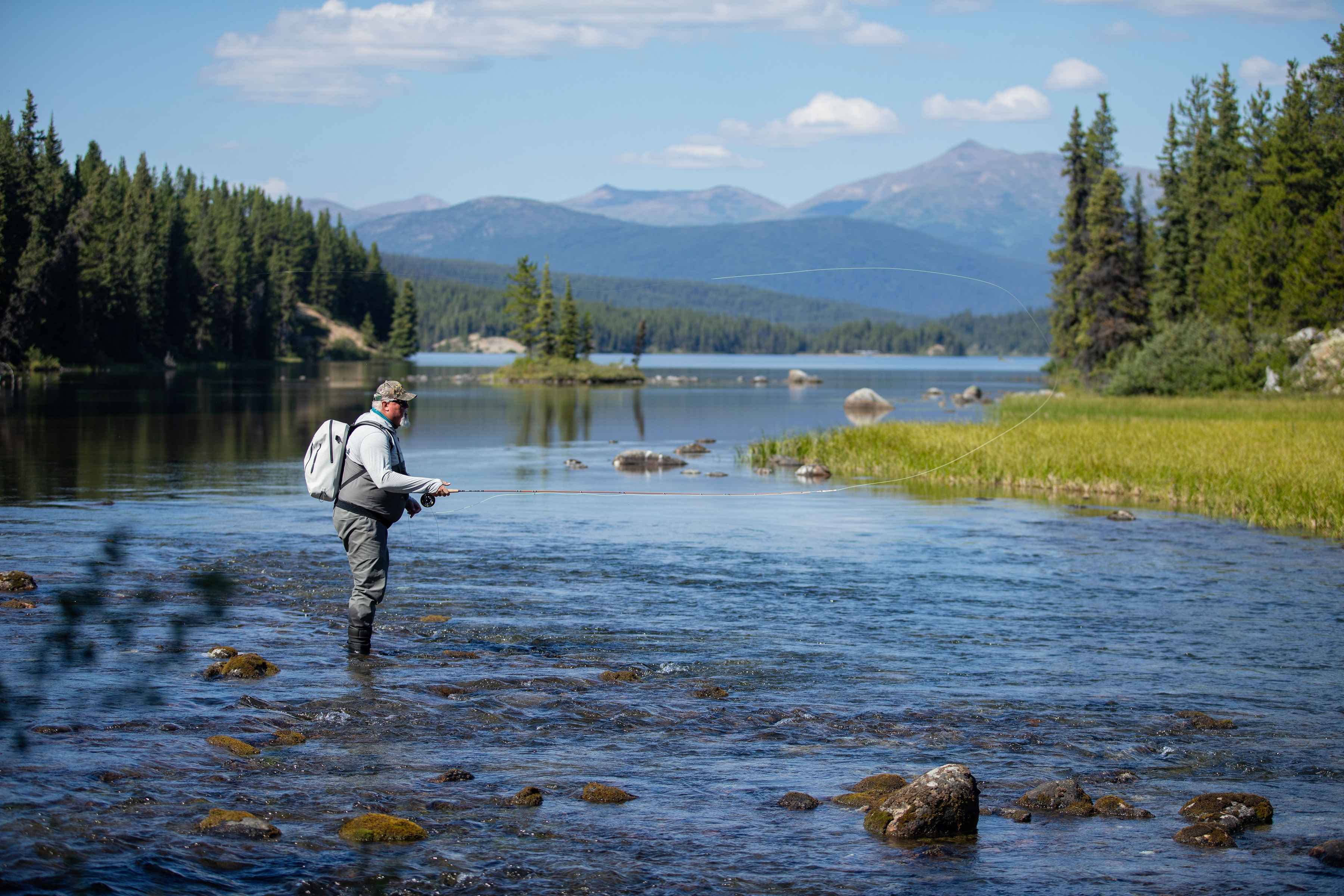 Photo: Earl Harper. fly fishing canadian rockies - northern rockies adventures