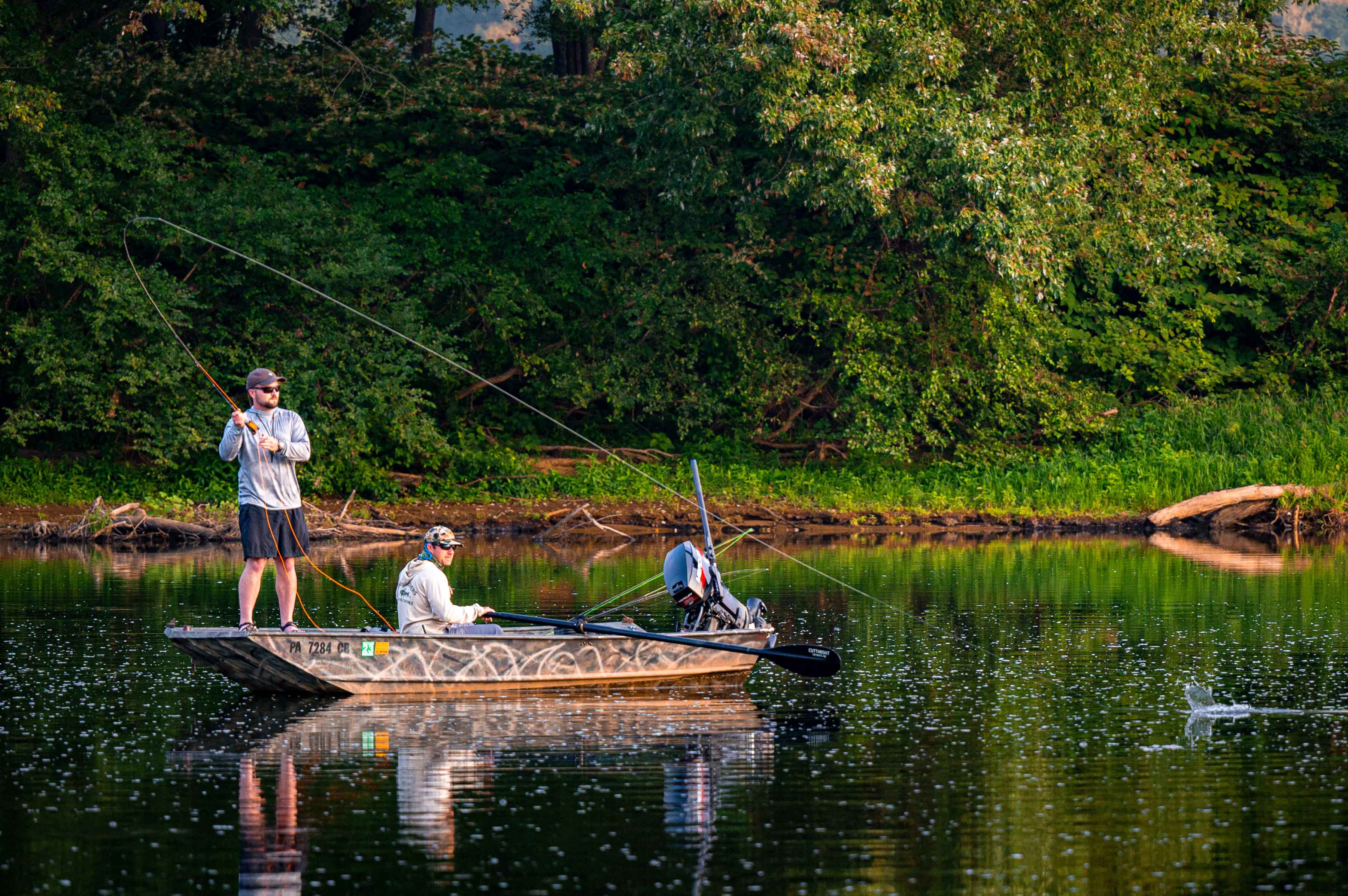 Photo: George Daniel summer smallmouth bass fly fishing