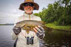 Winston Ostrow with a Lower Wisconsin smallmouth bass