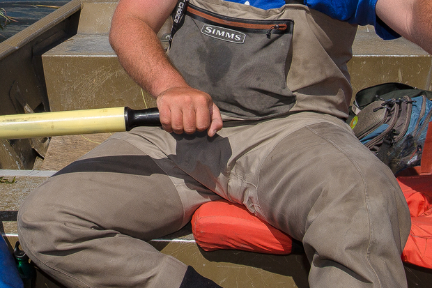 Clean me. Dirty Waders