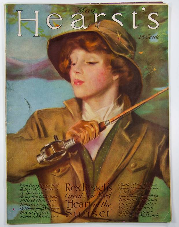 A magazine cover from Mj Heart's collection (photo: Mj Hearst). mj hearst fly fishing collection